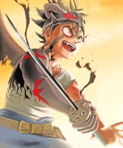 Asta Black Clover Anime paint by numbers