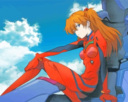 Asuka Langley Soryu paint by numbers