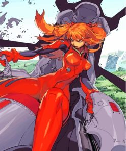 Asuka Langley Soryu Character paint by numbers