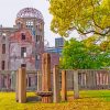 Japanese Atomic Bomb Dome paint by numbers