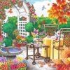 Autumn Garden Tea Date paint by numbers