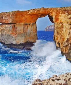 Azure Window Malta paint by numbers