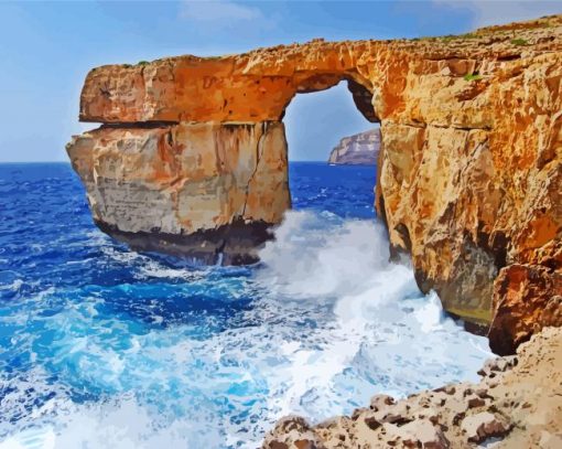 Azure Window Malta paint by numbers