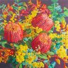 Banksia Brownii Plant Art paint by numbers