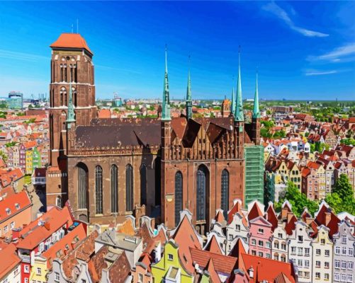 Basilica Of Saint Gdansk paint by numbers