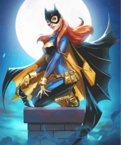 The Superhero Batgirl paint by numbers