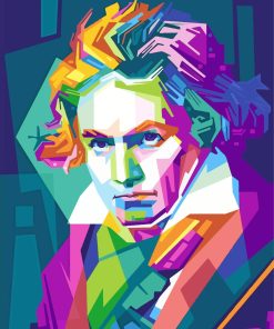 Beethoven Pop Art paint by numbers