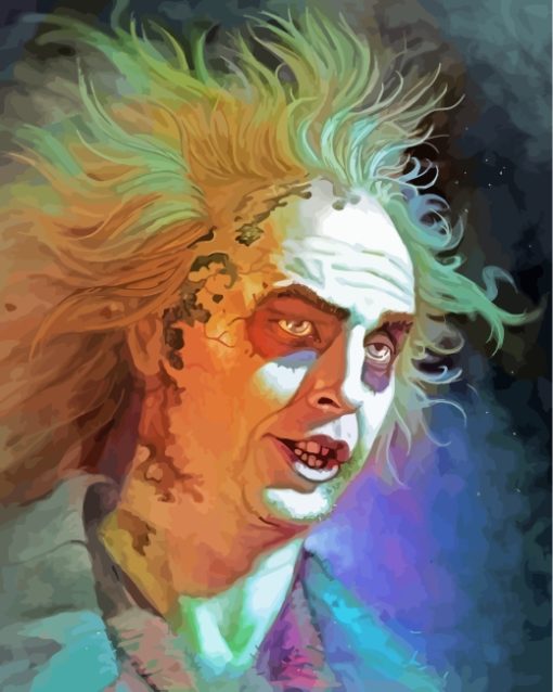 Beetlejuice Comedy Movie paint by numbers