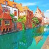 Aesthetic Brugge Canal paint by numbers