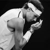 Black And White Rafael Nadal paint by numbers