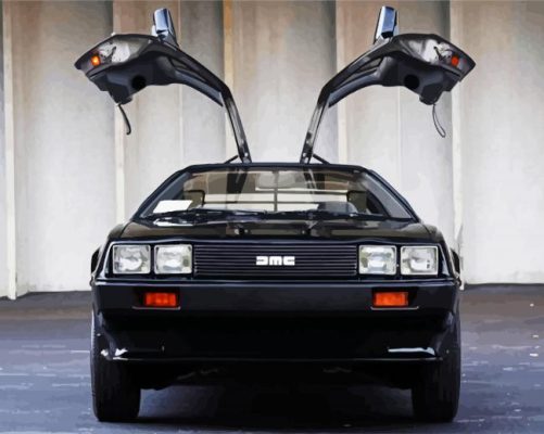Luxury DMC Delorean Car paint by numbers