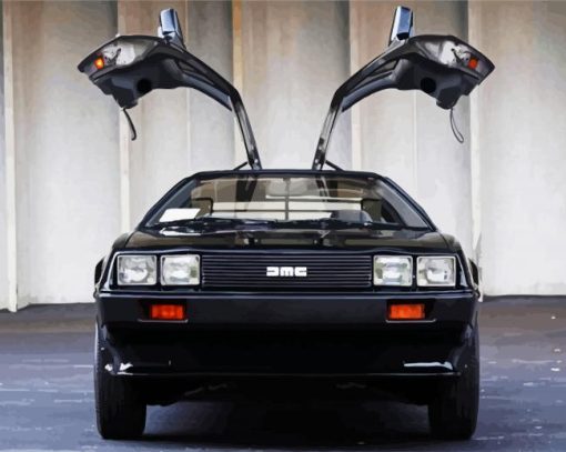 Luxury DMC Delorean Car paint by numbers