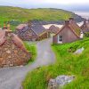 Blackhouses Outer Hebrides paint by numbers