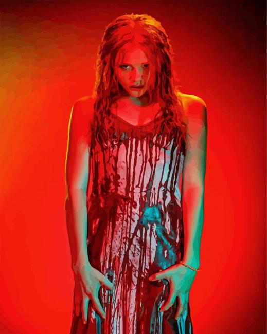 Bloody Carrie Character paint by numbers
