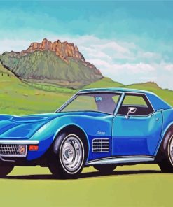 Aesthetic Chevrolet Corvette Car paint by numbers