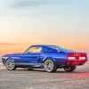 Blue Classic Shelby Car paint by numbers