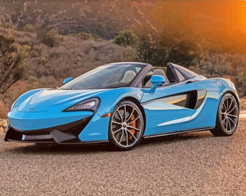 Mclaren Luxury Car paint by numbers