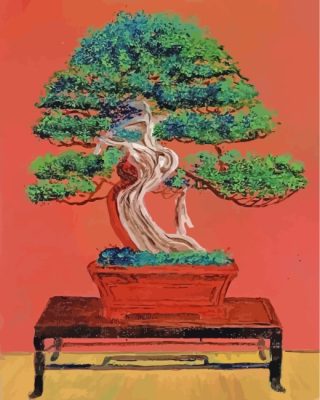 Bonsai Tree Art paint by numbers