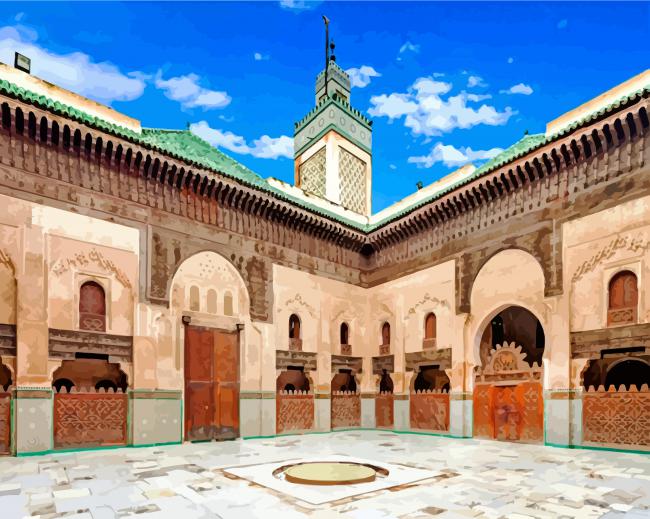 Medersa Bou Inania paint by numbers