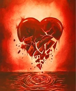 Broken Heart paint by numbers