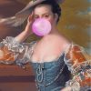 Lady With Bubblegum paint by numbers