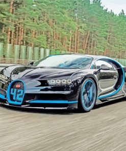 Bugatti Luxury Car paint by numbers