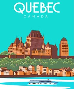 Canada Quebec City paint by numbers