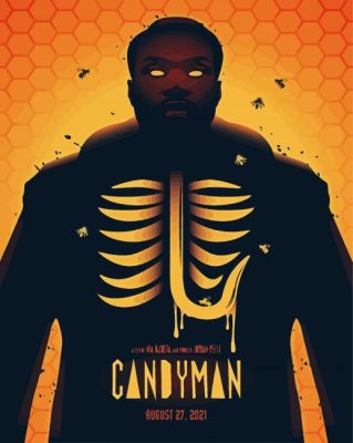 Illustration Candyman Movie paint by numbers