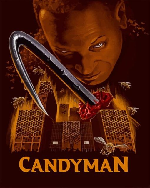 Candyman Horror Movie paint by numbers