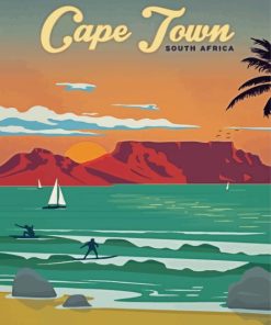 Cape Town Poster paint by numbers