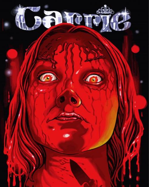 Horror Movie Carrie paint by numbers