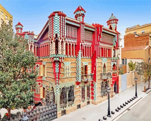 Casa Vicens Gaudi paint by numbers