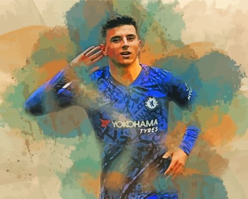 Mason Mount Chelsea Player paint by numbers