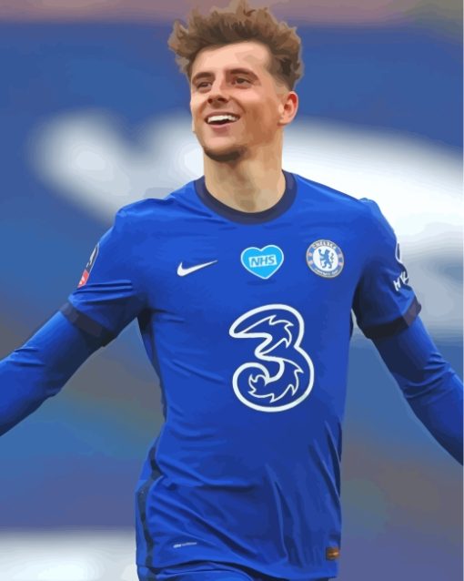 Football Player Mason Mount paint by numbers