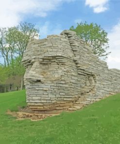 Aesthetic Chief Leatherlips Monument Dublin paint by numbers