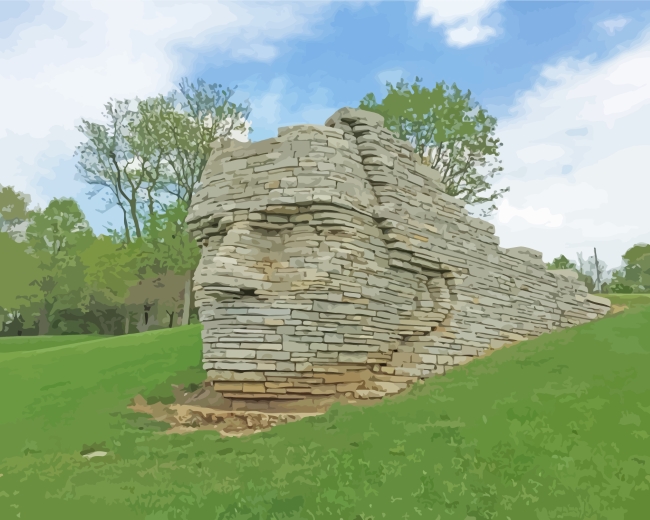 Aesthetic Chief Leatherlips Monument Dublin paint by numbers