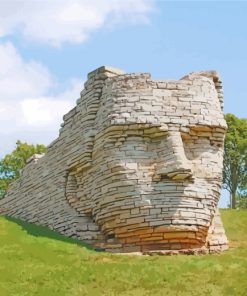 Chief Leatherlips Monument paint by numbers