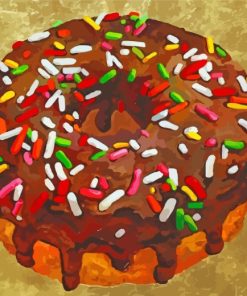 Chocolate Donut paint by numbers