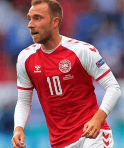 The Danish Christian Eriksen paint by numbers