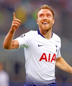 The Footballer Christian Eriksen paint by number