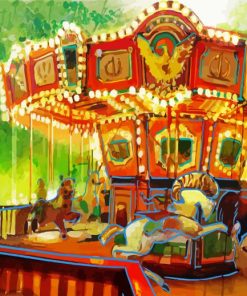 Circus Carousel Horse paint by numbers