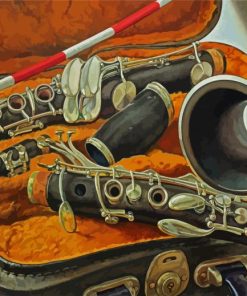 Clarinet Still Life paint by numbers