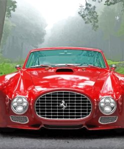 Classic Red Ferrari paint by numbers