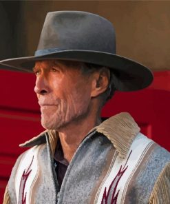 Clint Eastwood With Sunhat paint by numbers