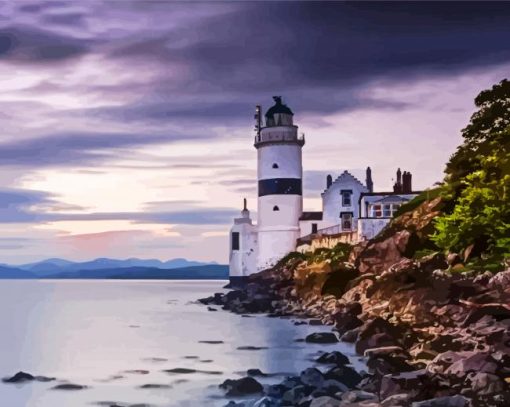 Aesthetic Cloch Lighthouse paint by numbers