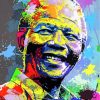 Colorful Nelson Mandela paint by numbers