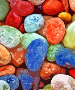 Colorful Rocks paint by numbers