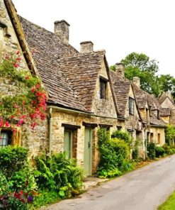 Cotswolds Houses paint by numbers