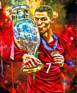 Cristiano Ronaldo Art paint by numbers