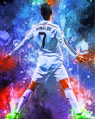 Cristiano Ronaldo Player paint by numbers